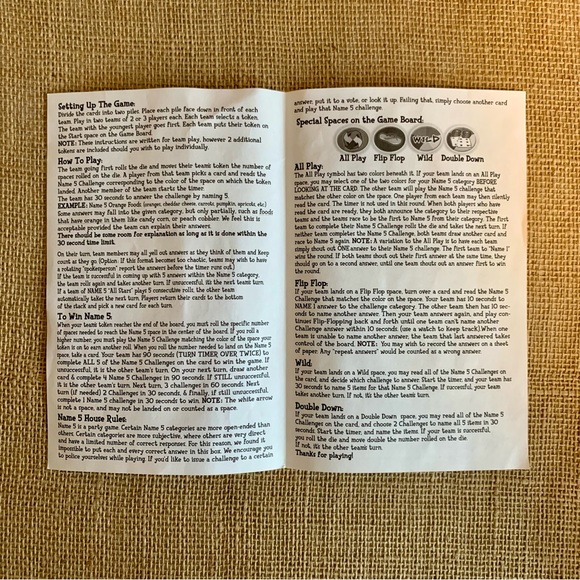 ENDLESS GAMES NAME 5 Board Game Complete Ages 12 + Like New - Picture 10 of 15